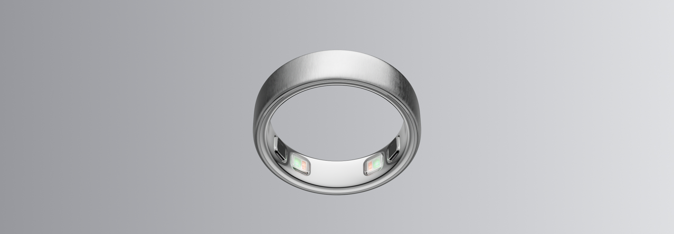 brushed silver-ring